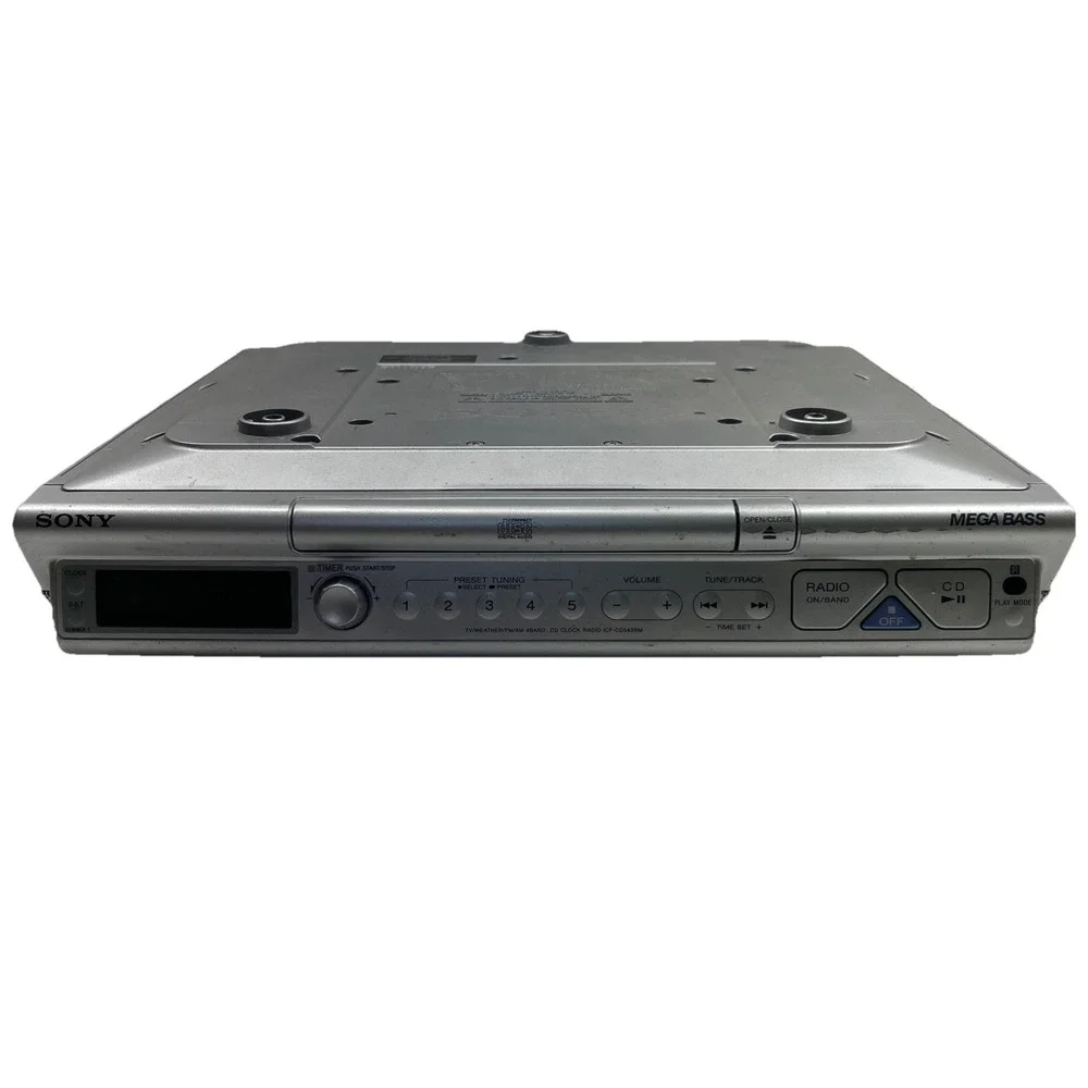 SONY ICF-CD543RM Kitchen Under Cabinet Radio CD Mega Bass No Remote No Hardware